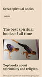 Mobile Screenshot of greatspiritualbooks.com